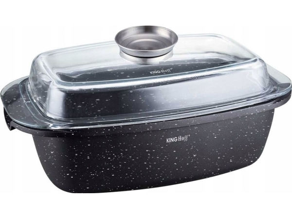 KingHoff stegeform i marmor 5,5 l + låg kh-1608