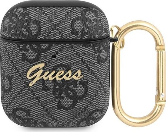 Guess Case Guess Gua24gsmk Apple Airpods Cover Gray/Gray 4G Script Metal Collection
