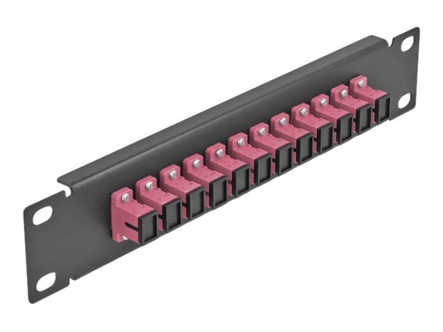 Delock - Patch-Panel - Sc Mm X 12 - Sort - 1U - 10"