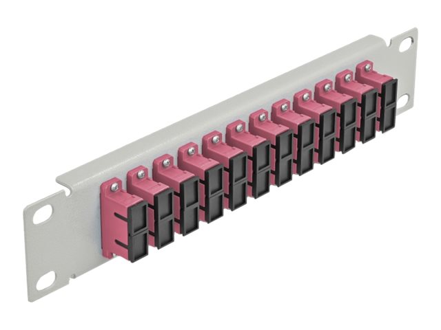 Delock - Patch-Panel - Sc Duplex Mm X 12 - Grå - 1U - 10"