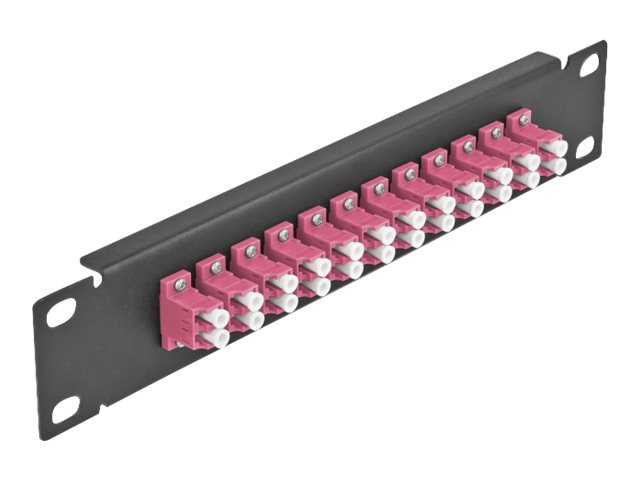 Delock - Patch-Panel - Lc Duplex Mm X 12 - Sort - 1U - 10"