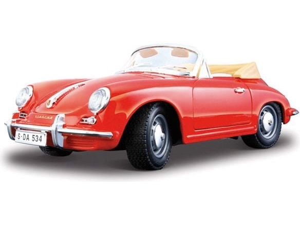 Bburago Porsche 356 Cabrio 1961, Formonterede, 1:24, Porsche 356 Cabrio