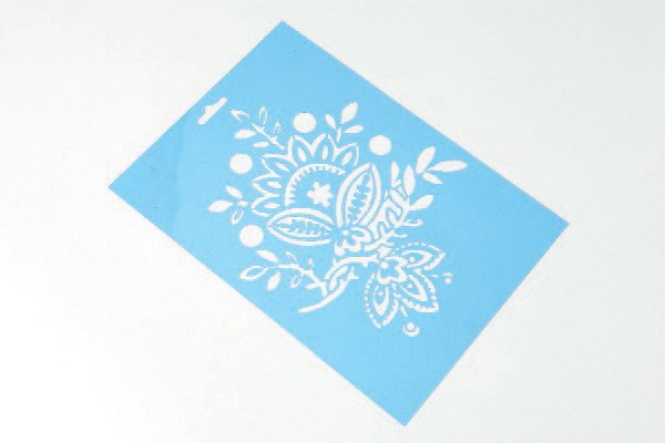 Stencil A4 blommor bukett | Skola & Hobby - Konstmaterial - Papper | GameStuff