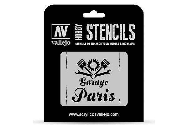 Schablone Vintage Garage Sign