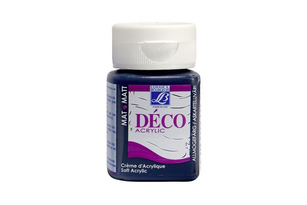 LEFRANC & BOURGEIS DECO SOFT ACRYLIC 50 ML PRUSSIAN BLUE 046 | Hobby - Färg vattenbaserad - Olika akrylfärger | GameStuff