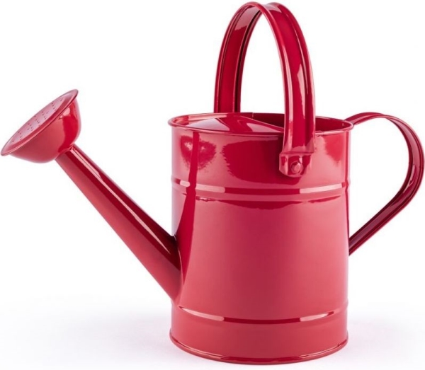 Woodyland A Toy For The Garden - A Metal Watering Can Red