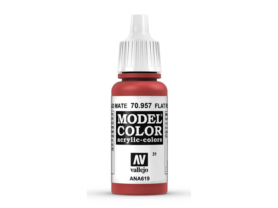 Vallejo 70.957, 17 ml, Punainen, Matta, Pullo