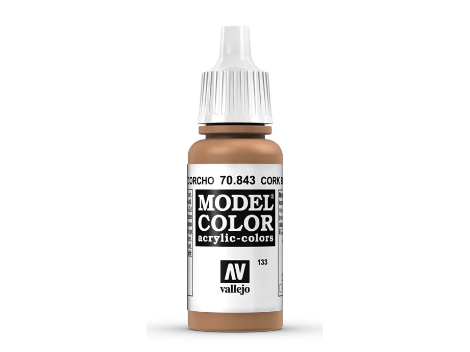 Vallejo färg nr 133 Cork Brown 17 ml - 70843 | Hobby - Färg vattenbaserad - Modell Färg | GameStuff