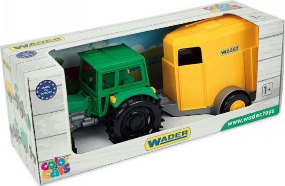 Wader Farmer traktor med trailer til heste i æske