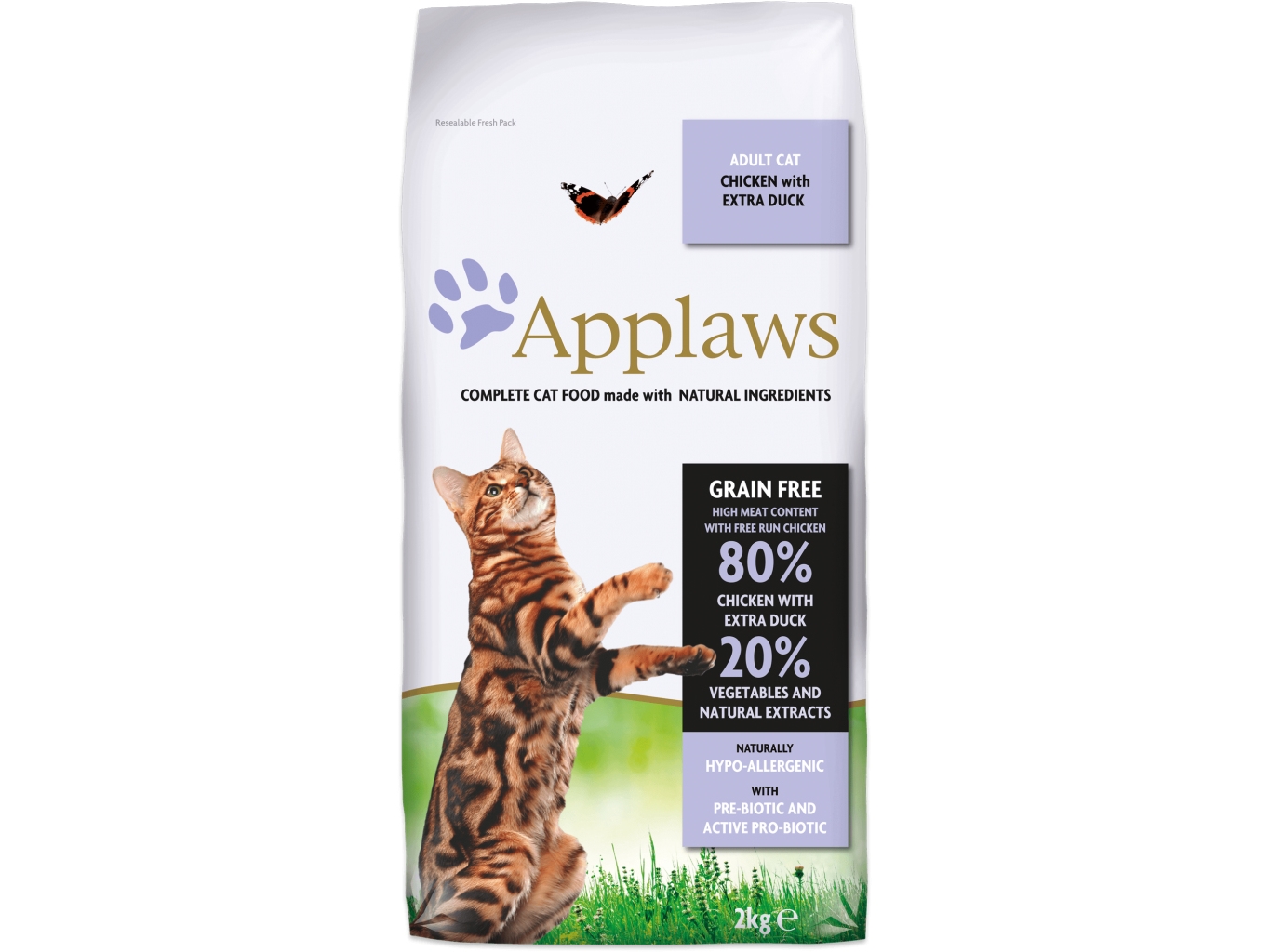 Applaws Adult Chicken & Duck grain-free cat food, 7.5 kg