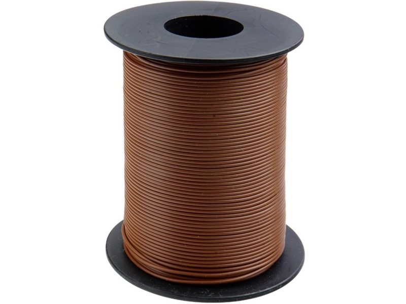 Donau Elektronik 125-S50-8 Tråd 1 x 0.25 mm² Brun 50 m