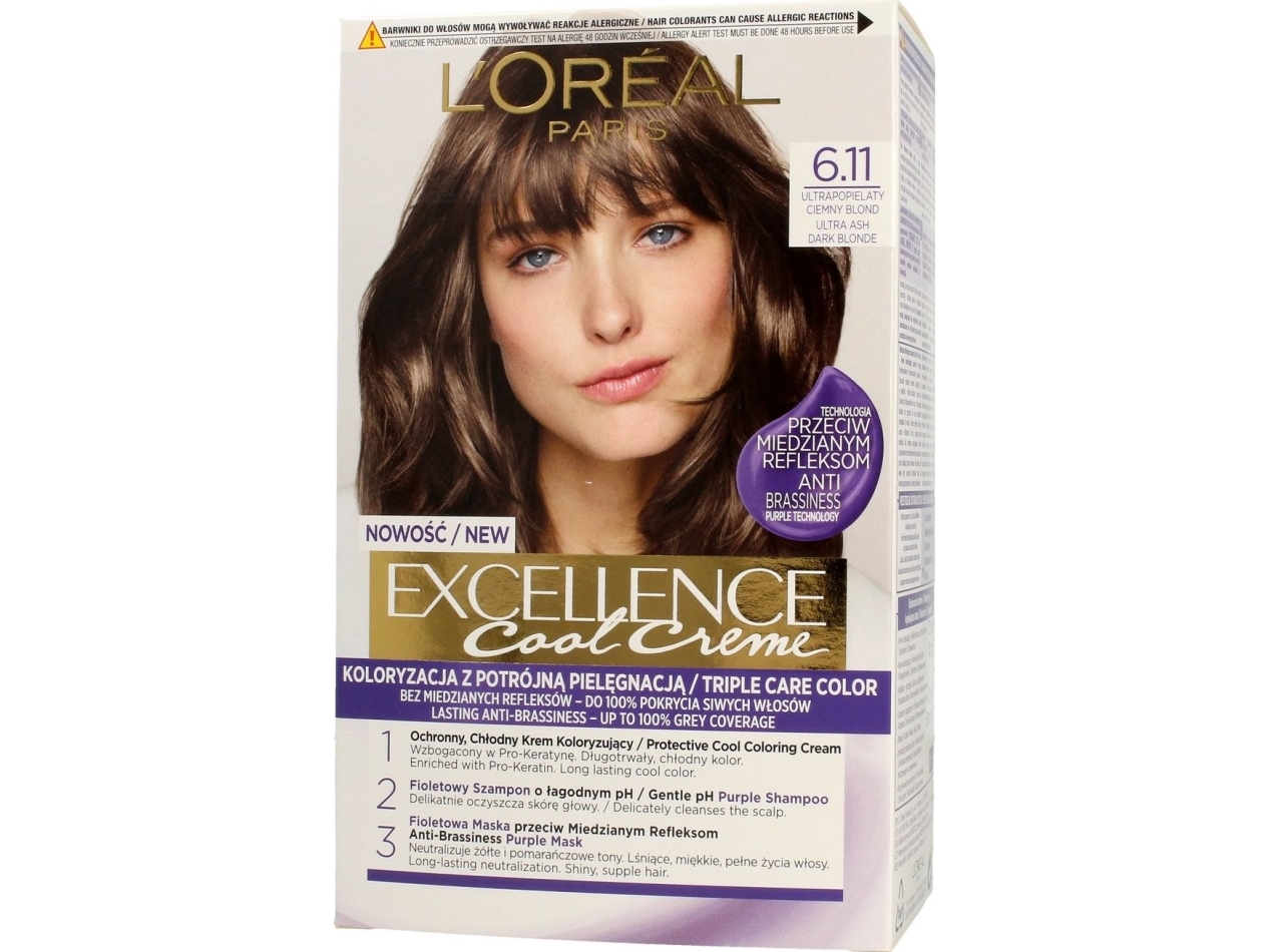 LOreal Paris Exellence Hårfärg Creme 6.11 Ultra Ash Mörk Blond | Hårvård - Hårvård märken - LOreal | GameStuff
