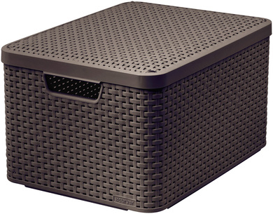 Storage Box Curver Rattan L With Lid
