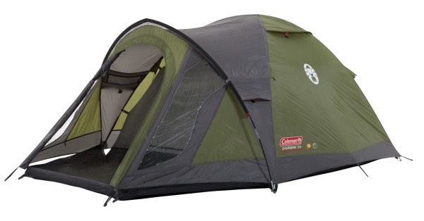Coleman Darwin 3+ telt - 3-personers kuppel/iglo, grå/khaki