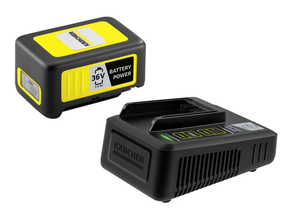 Kärcher - Batteriladdare + batteri - Li-Ion - 2.5 Ah | Vitvaror - Dammsugare - Tillbehör till dammsugare | GameStuff