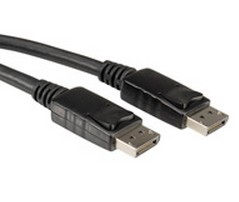 Roline 5M Displayport, 5 M, Displayport, Displayport, Hanstik, Hanstik, Sort