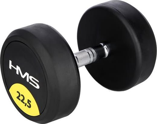 Hms Kurzhantel Hg Pro Gummiert 1 X 22,5 Kg