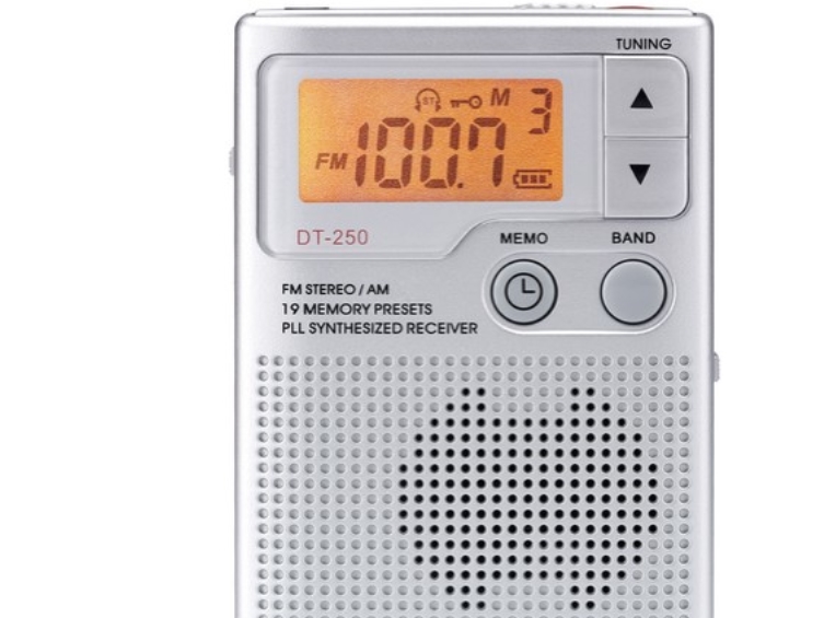 Sangean DT-250, AM, FM, MW, 87,5 - 108 MHz, 520 - 1710 kHz, 4 ohm (O), 3,49 cm (1.38), Sølv