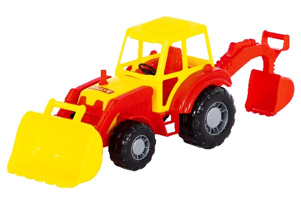 Traktor M/Front & Bagskovl 37X17x22cm I Net Ass