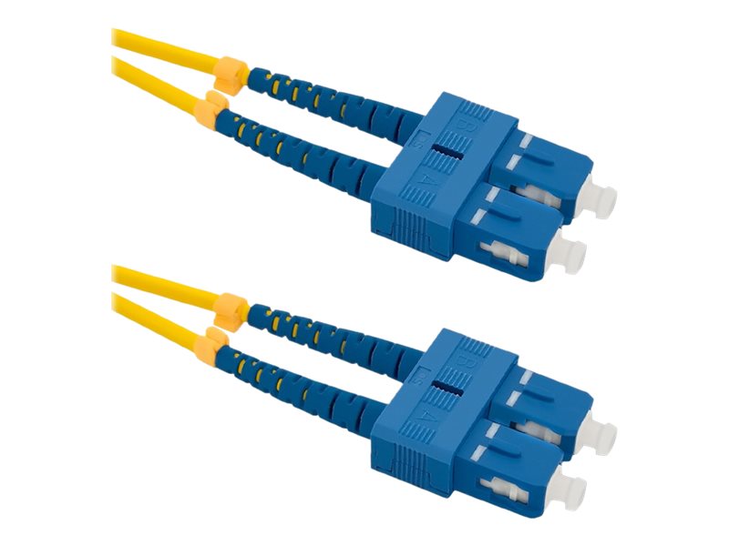 Qoltec - Patchkabel - Sc/Upc Enkelttilstand (Han) Til Sc/Upc Enkelttilstand (Han) - 5 M - Fiberoptik - Duplex - 9 / 125 Micron - Halogenfri - Gul