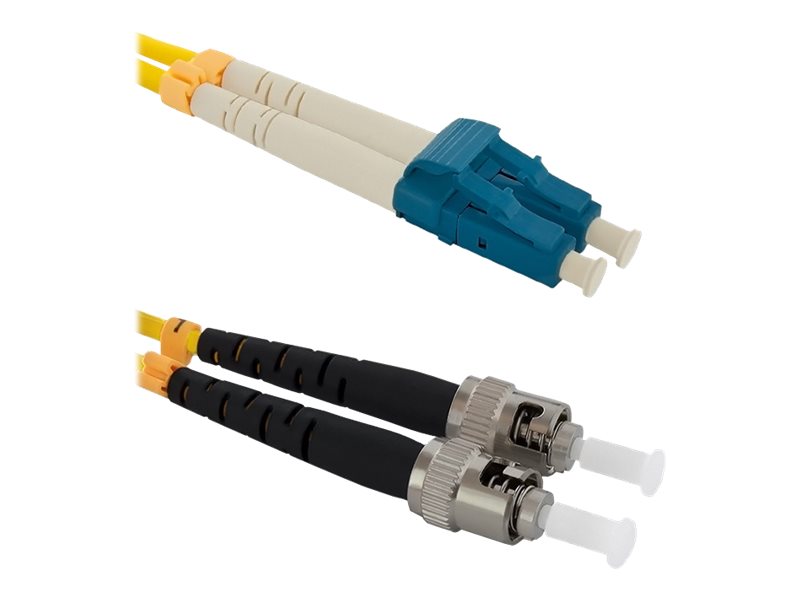 Qoltec - Patchkabel - Lc/Upc Enkelttilstand (Han) Til St/Upc Enkelttilstand (Han) - 2 M - Fiberoptik - Duplex - 9 / 125 Micron - Halogenfri - Gul