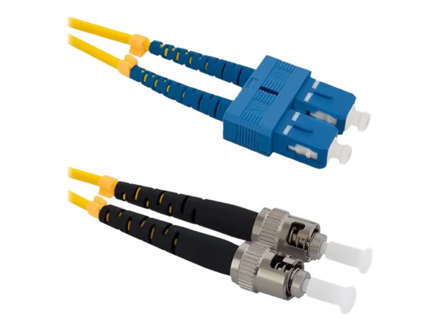 Qoltec - Patchkabel - Sc/Upc Enkelttilstand (Han) Til St/Upc Enkelttilstand (Han) - 3 M - Fiberoptik - Duplex - 9 / 125 Micron - G.652D - Halogenfri