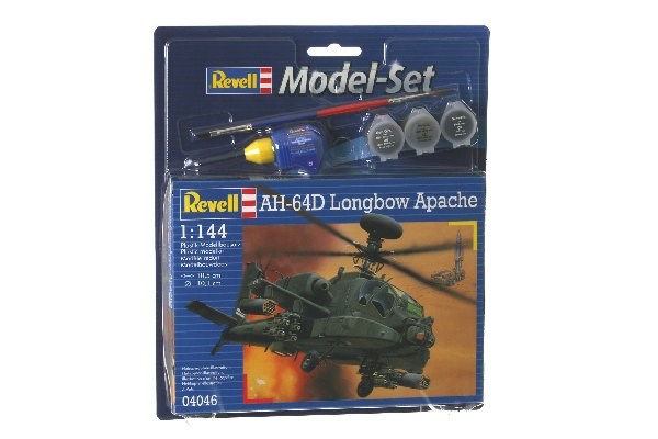 Revell Ah-64D Longbow Apache, Drehflügler-Modell, Montagesatz, 1:144, Boeing Ah-64 Apache, Kunststoff, Gulf War