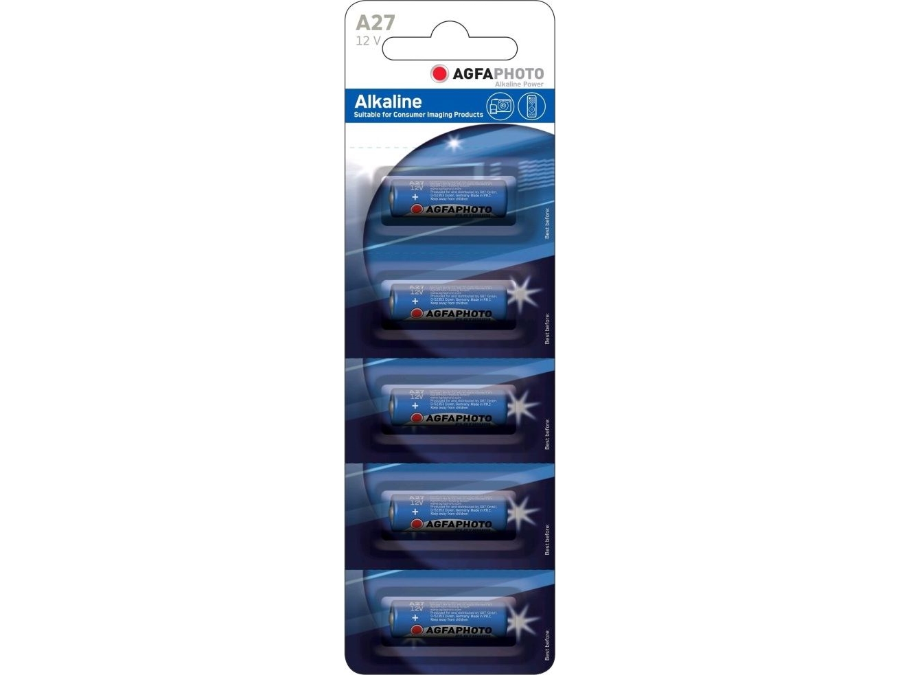 Agfa Battery Agfaphoto A27 Lr27a Bl/5 Pcs