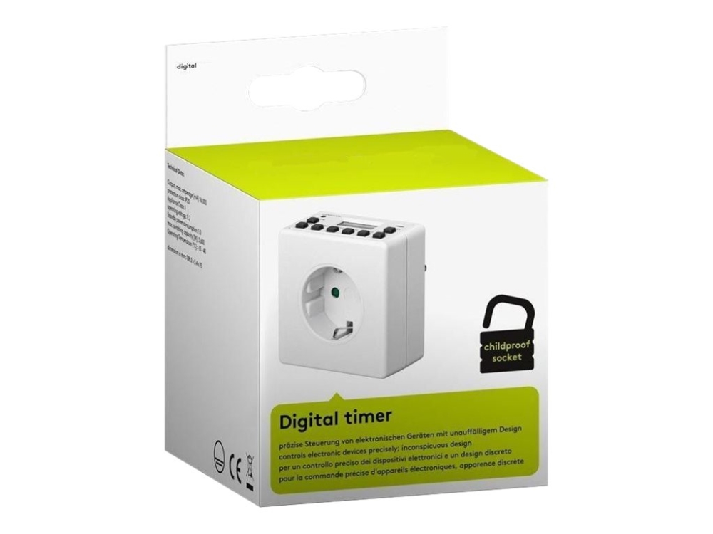 MicroConnect - Timer - vit | Datortillbehör - Nätverk - HomePlug/Powerline | GameStuff