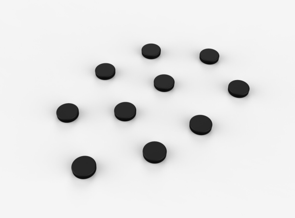 Magneter, kraftige. Sort 10-pk | Möbler - Tavla & Displays - Glastavla | GameStuff