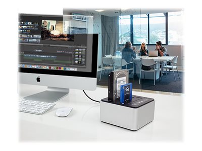 OWC Drive Dock - HDD dockingstation - båse: 2 - 2,5 / 3,5 delt - SATA 6Gb/s - RAID RAID 0 - USB-C, Thunderbolt 3