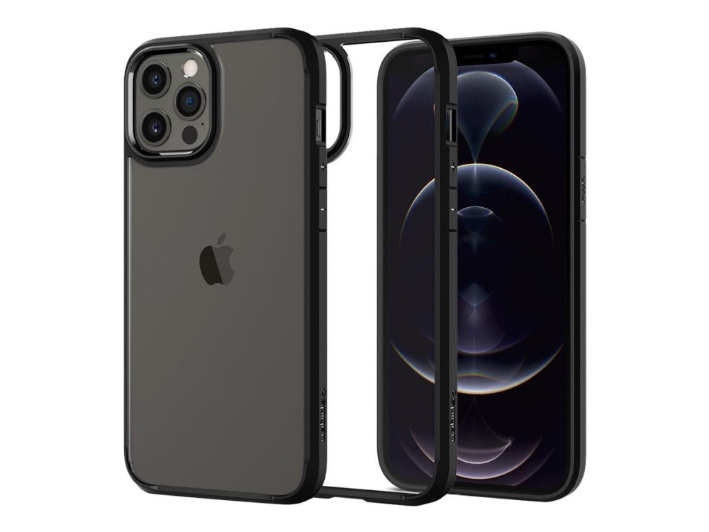 Spigen Ultra Hybrid, Cover, Apple, Iphone 12 / Iphone 12 Pro, 15,5 Cm (6.1 Zoll), Schwarz