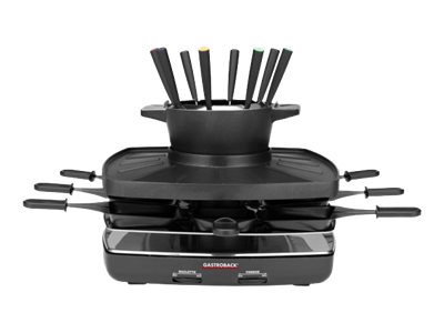Gastroback 42567 Raclette-Fondue-Set Für Familie Und Freunde