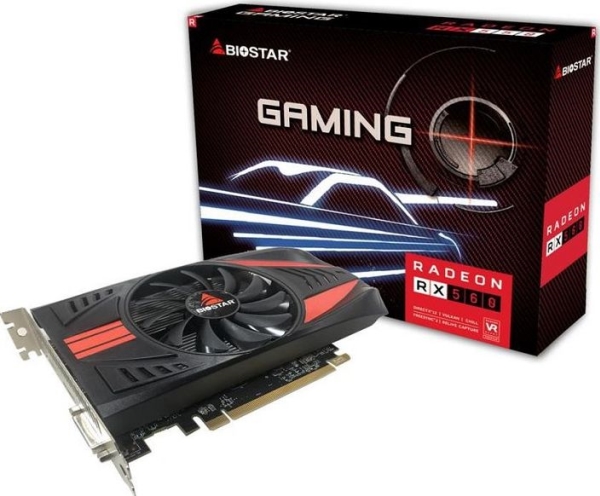 Biostar Va5615rf41, Radeon Rx 560, 4 Gb, Gddr5, 128 Bit, 7680 X 4320 Pixel, Pci Express 3.0