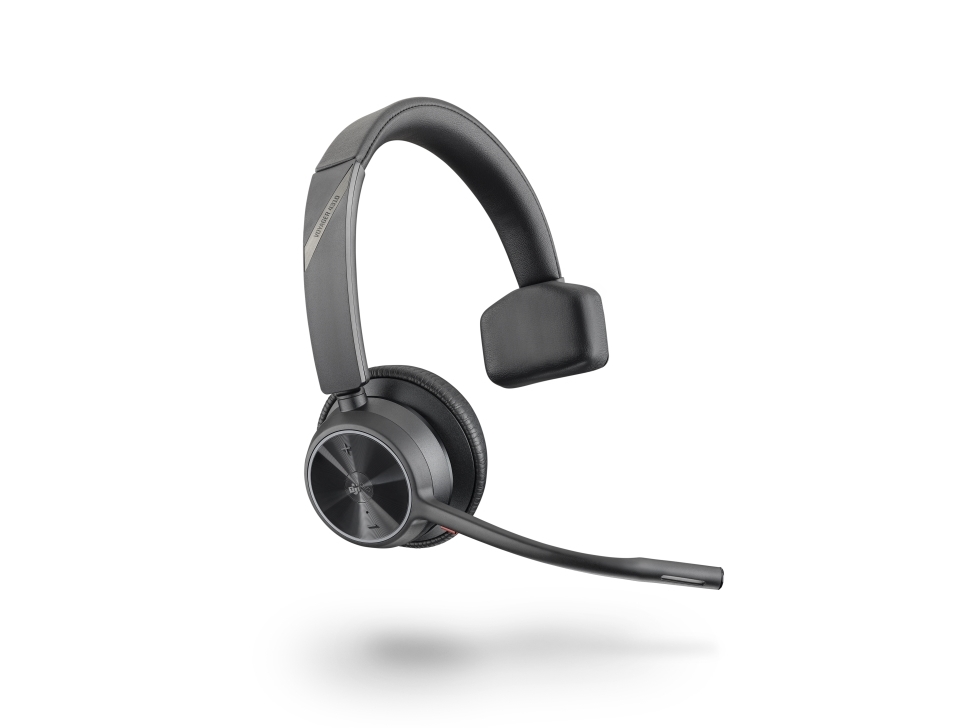 Poly Voyager 4310 Uc, Verkabelt & Kabellos, Büro/Callcenter, 122 G, Kopfhörer, Schwarz