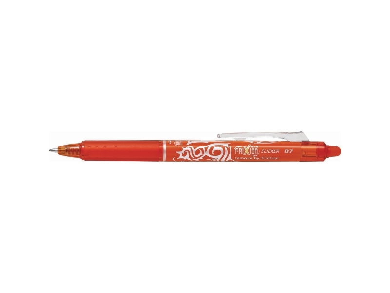 Rollerpen, Pilot Frixion Clicker Rt, 0,7 Mm, Orange, Pakke A 12 Stk