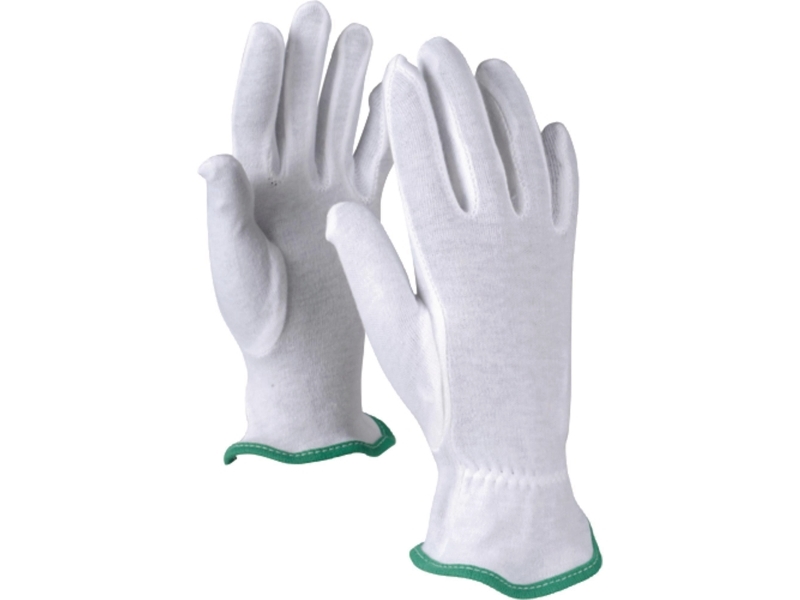 Arbejdshandsker, OX-ON® Knitted Basic 13004, hvid, str. 8, pakke a 12 par