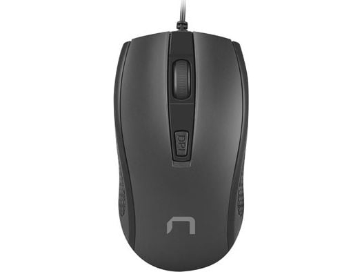 Natec Hoopoe 2, Beidhändig, Optisch, Usb Typ-A, 1600 Dpi, Schwarz