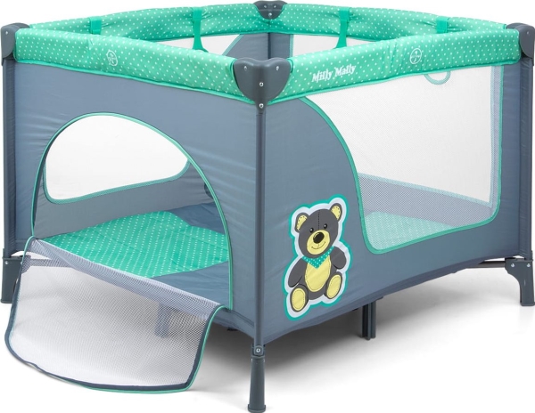 Milly Mally Milly Mally Playpen Fun Mint Bear