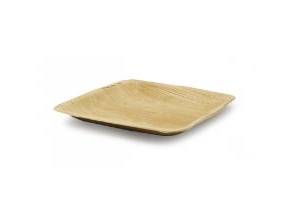 Tallerken fad 15x15 cm firkantet palmeblad,20 ps x 25 stk/krt | Catering - Engångsservis - Tallrikar | GameStuff