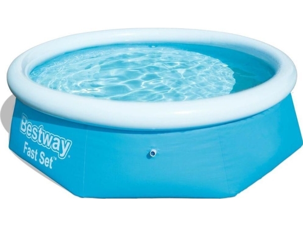Bestway Fast Set 57266, 3638 L, Oppustelig Pool, Blå, 8,31 Kg