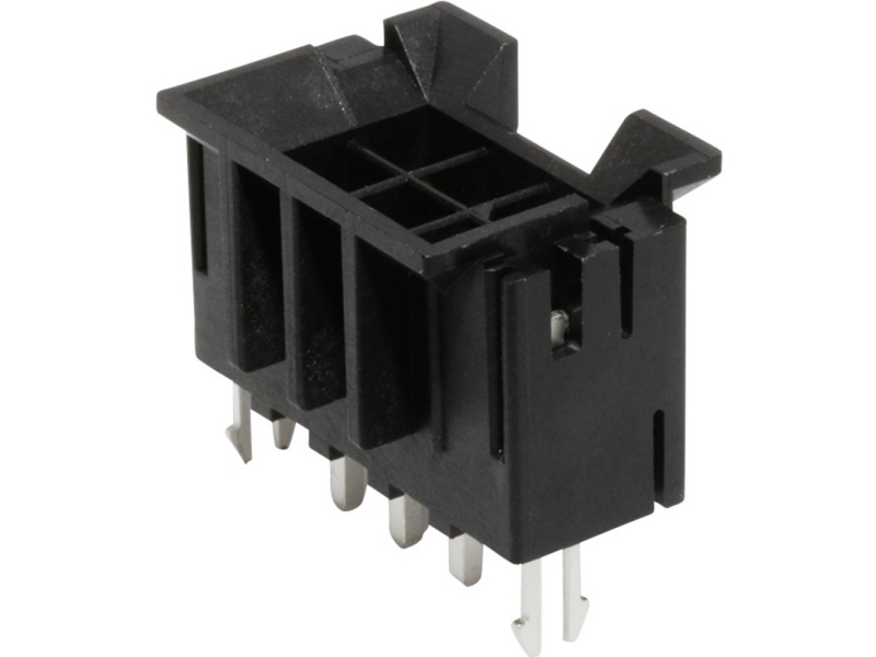 Molex Indbygningsbøsningsliste (standard) Samlet antal poler 6 Rastermål: 4.20 mm 44068-0057 1 stk Tray
