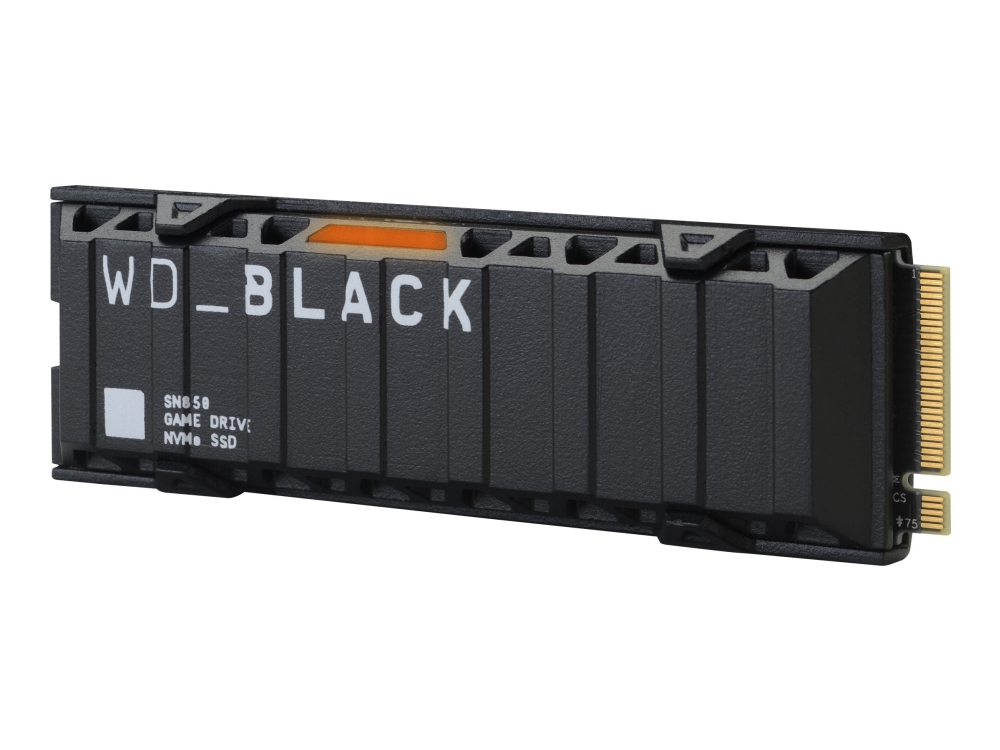 WD Black SN850 NVMe SSD WDBAPZ5000BNC - Solid state drive - 500GB - inbyggd - M.2 2280 - PCI Express 4.0 x4 (NVMe) - integrerad kylfläns | Datorkomponenter - Hårddisk & Lagring - SSD | GameStuff