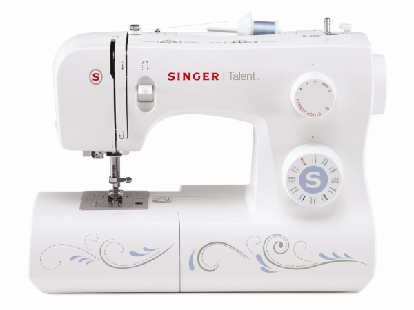 Singer 3323D, Weiß, Nähen, 4 Step, Drehregler, 220 - 240 V, 190 Mm
