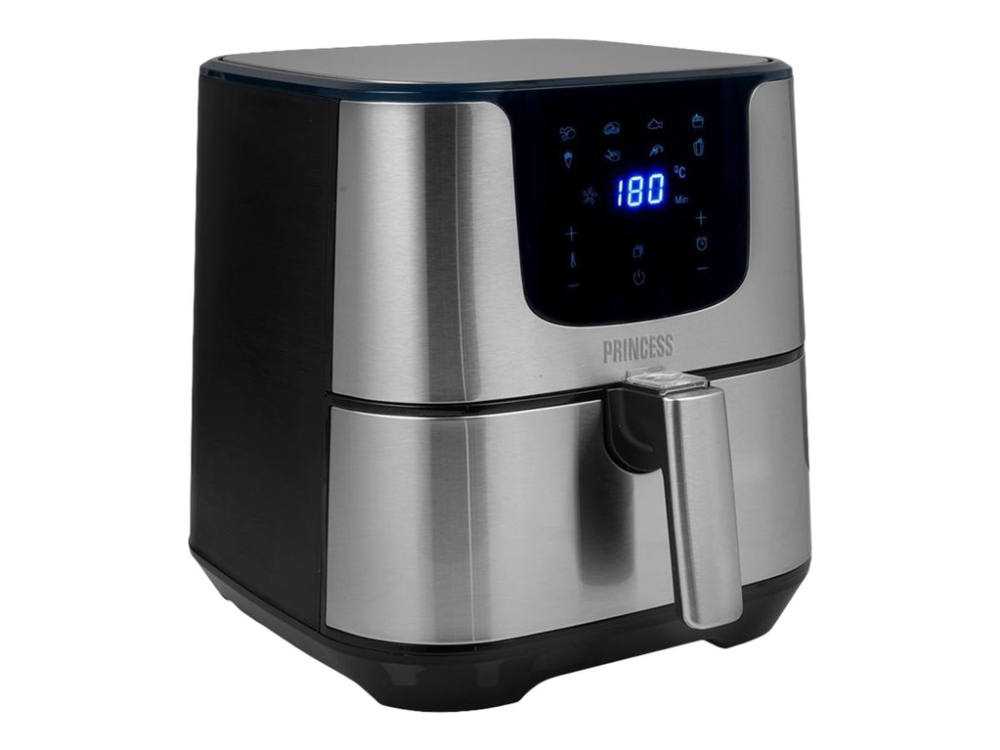 Princess Deluxe 182060 - Varmluftsrister - 5.5 liter - 1700 W - rustfrit stål