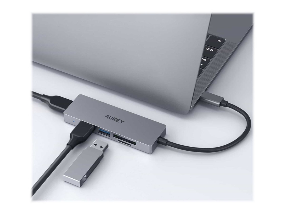 Aukey Cb-C63 - Hub - 3 X Usb 3.1 Gen 1 - Desktop