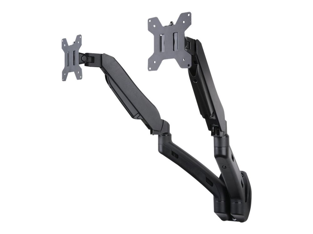 Art L-14Gw - Beslag - Justerbar Arm - For 2 Lcd Displays - Metal - Sort - Skærmstørrelse: 13"-27" - Vægmonterbar