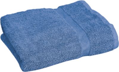 Håndklæde blå 70x140cm - 100% bomuld, 500 g/m2, i plastpose