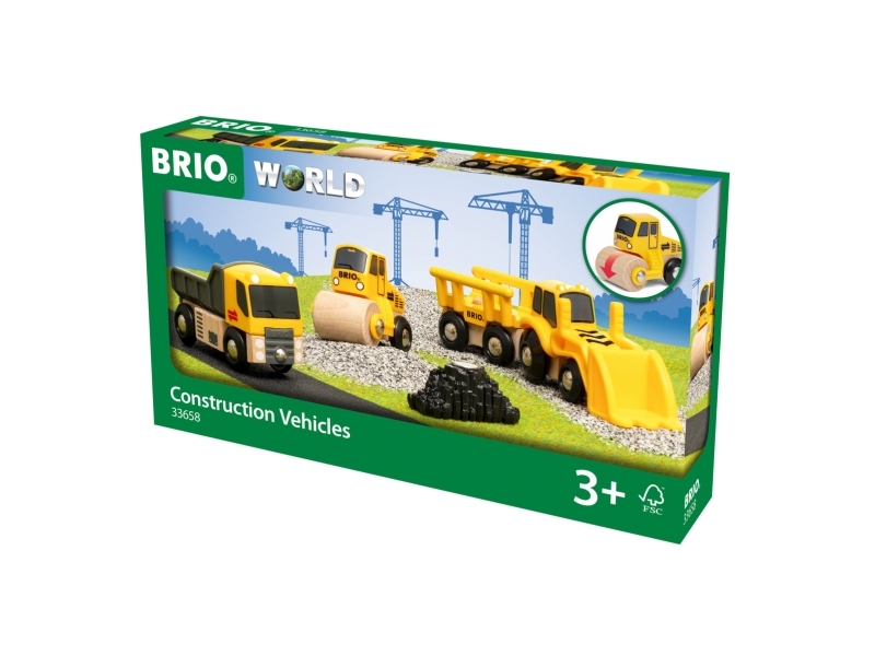 BRIO 33658 Construction Vehicles | Leksaker - Bilar och andra fordon - Lastbilar | GameStuff