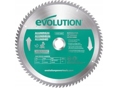 Evolution Tct-Gaffelsav Til Skæring Af Aluminium 255 Mm / 80 Z Til Geringssave